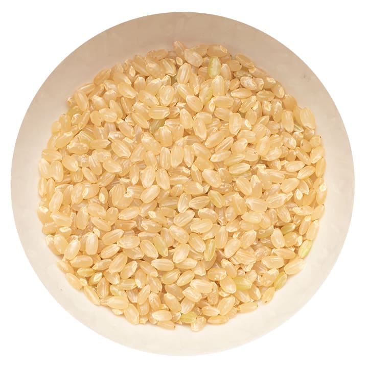 コシヒカリの玄米の写真