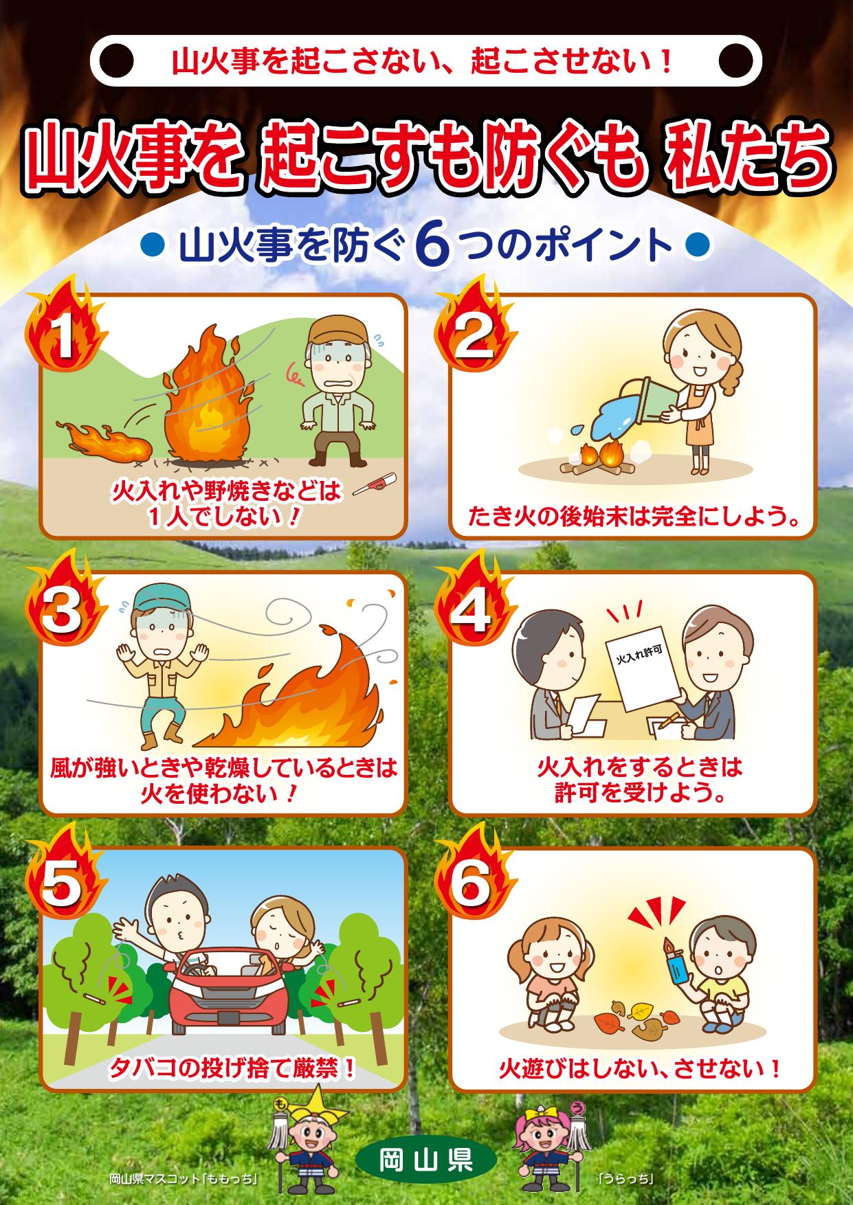 山火事防止チラシ
