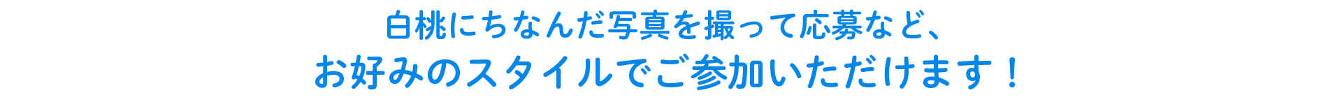 お好みのスタイルでご参加いただけます！