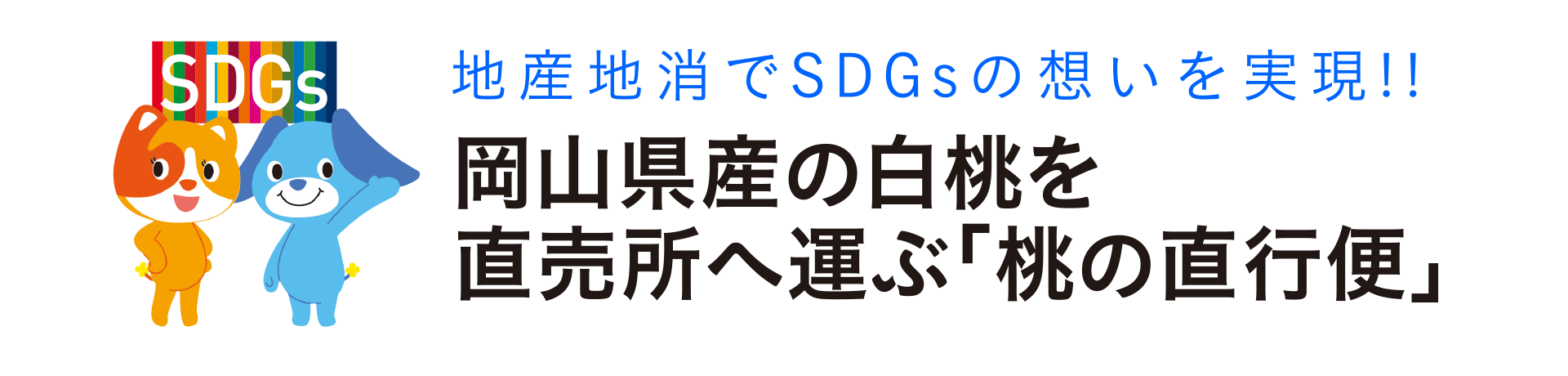 地産地消でSDGsの想いを実現!!岡山県産の白桃を直売所へ運ぶ「桃の直行便」