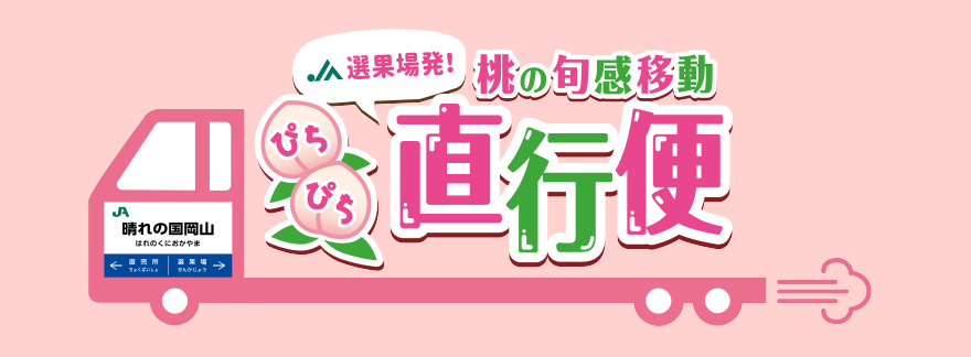 選果場発！ぴちぴち直行便 桃の旬感移動