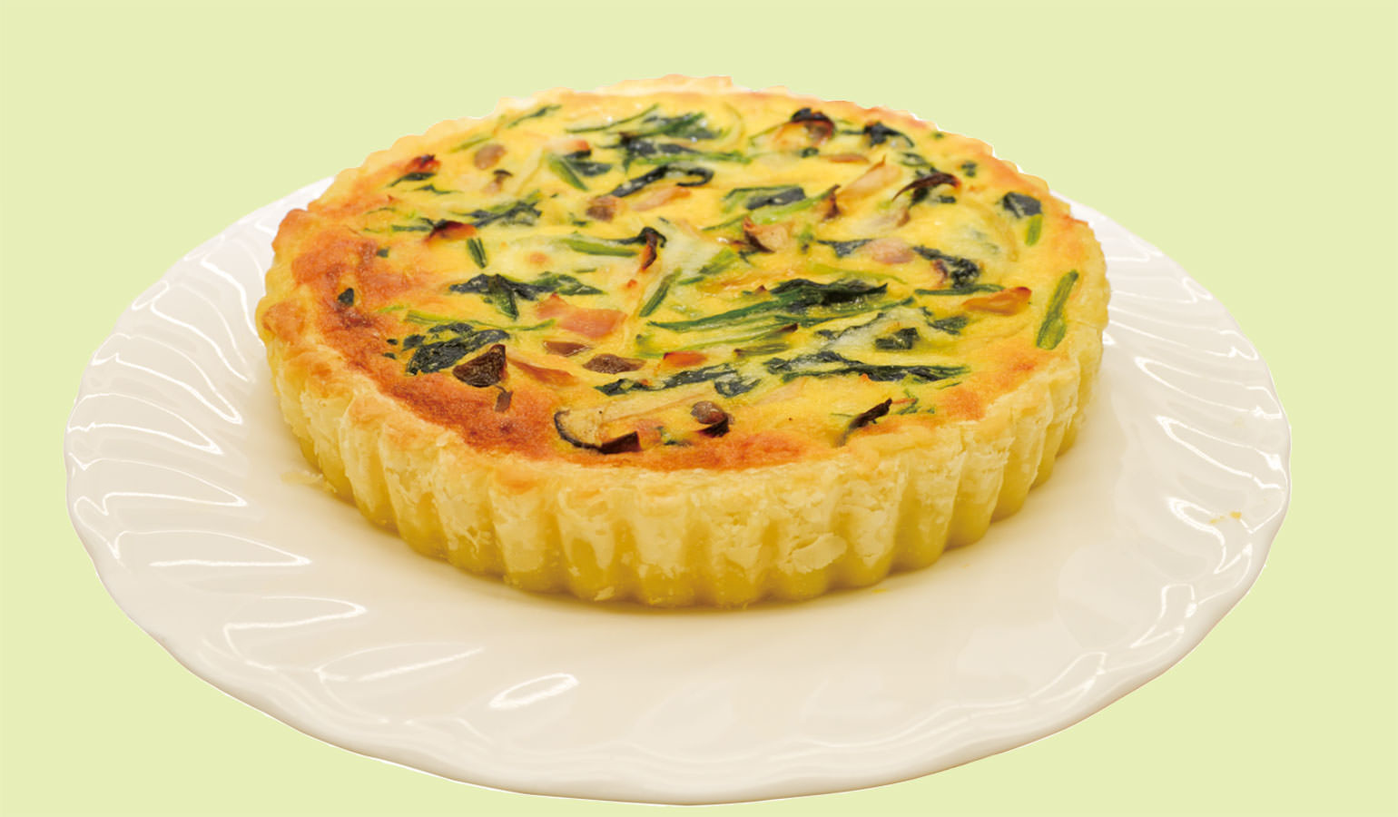 ホウレンソウのキッシュの写真