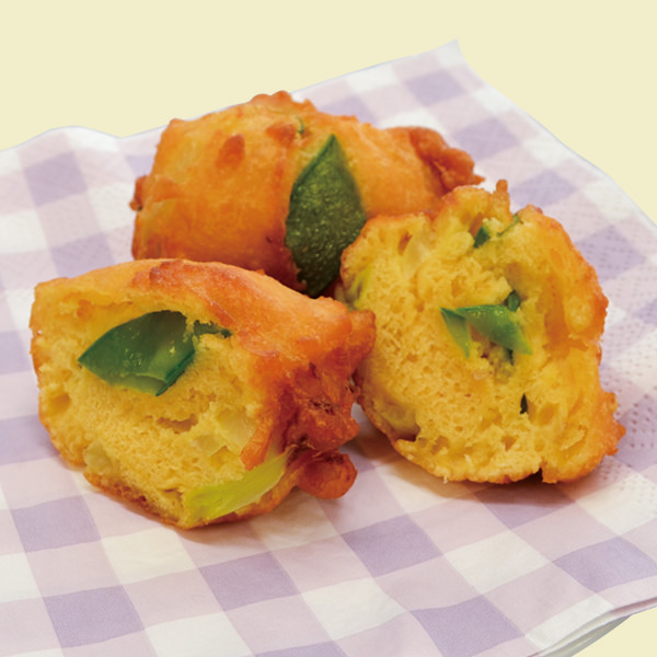 サヤエンドウのドーナツの写真