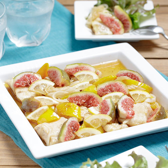 イチジクと鶏むね肉のカラフルイタリアン南蛮 晴れの国レシピ Ja晴れの国岡山