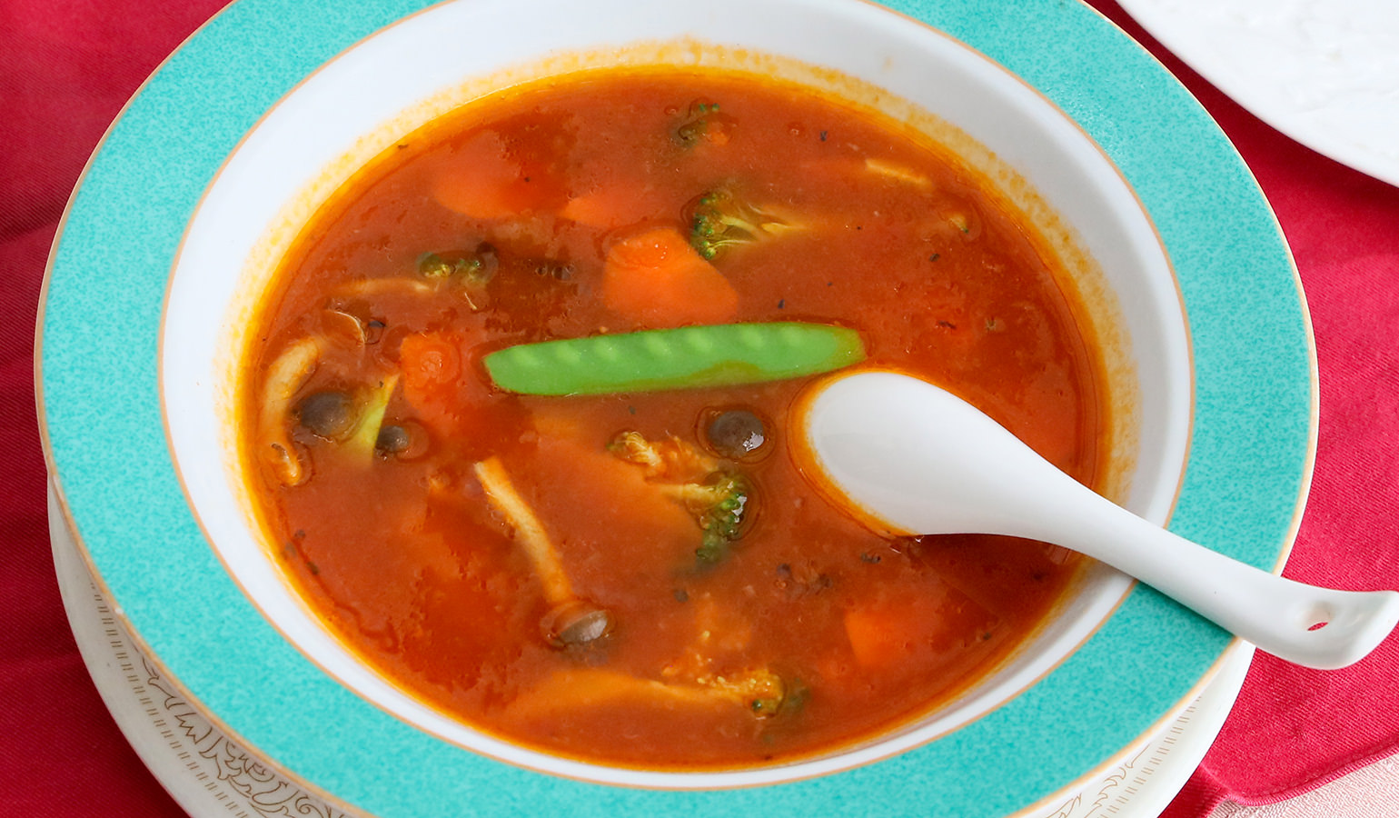 栄養満点！トマトスープの写真