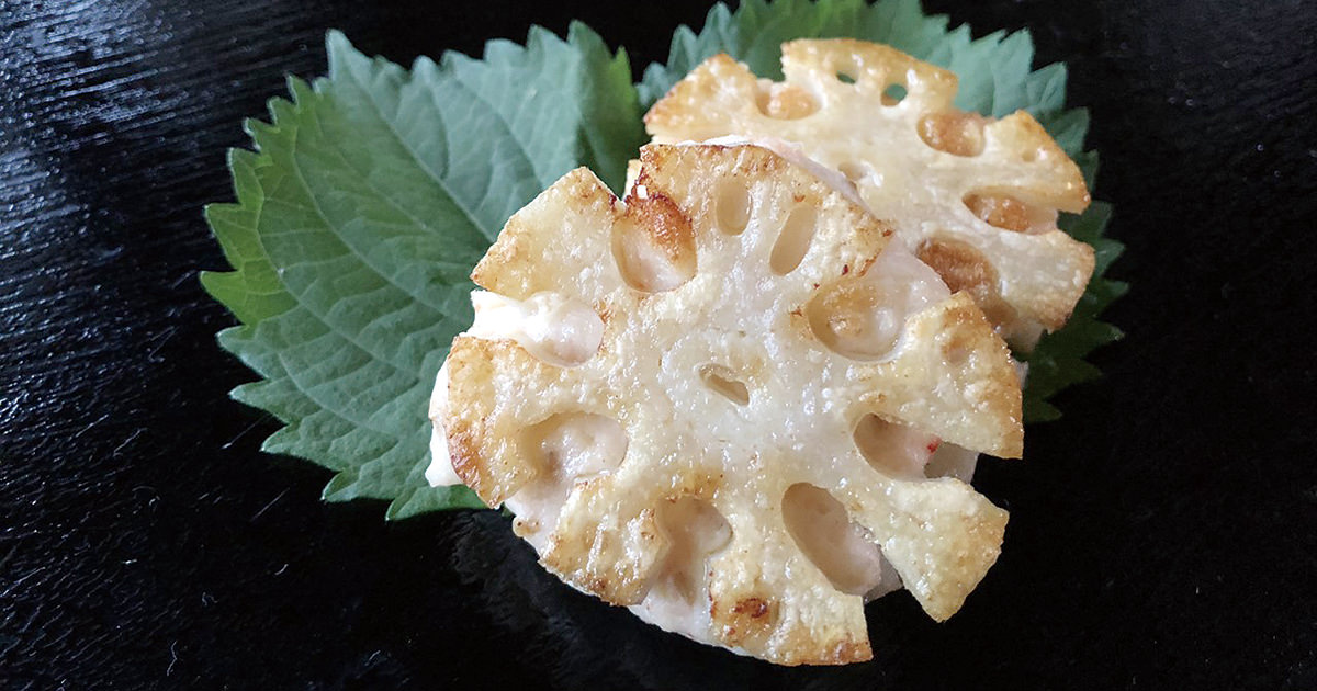 海老と豆腐のレンコン挟み焼 | 晴ればれレシピ | JA晴れの国岡山