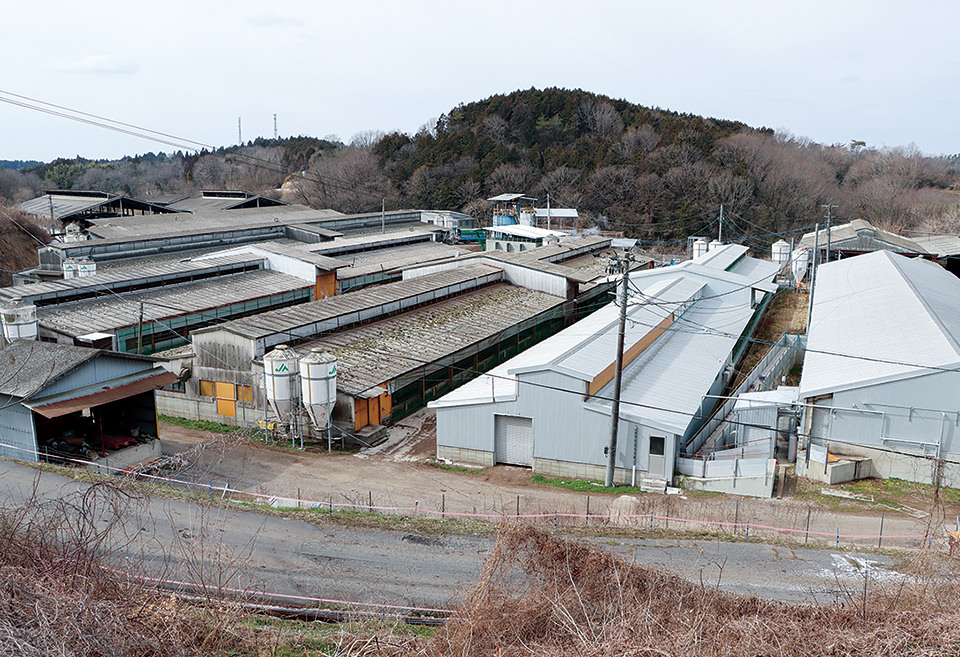 岡山JA畜産(株)美星農場の養豚場の地図