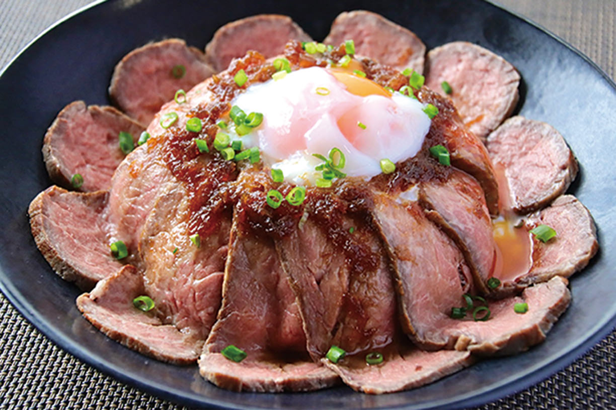 おかやま和牛のローストビーフ丼